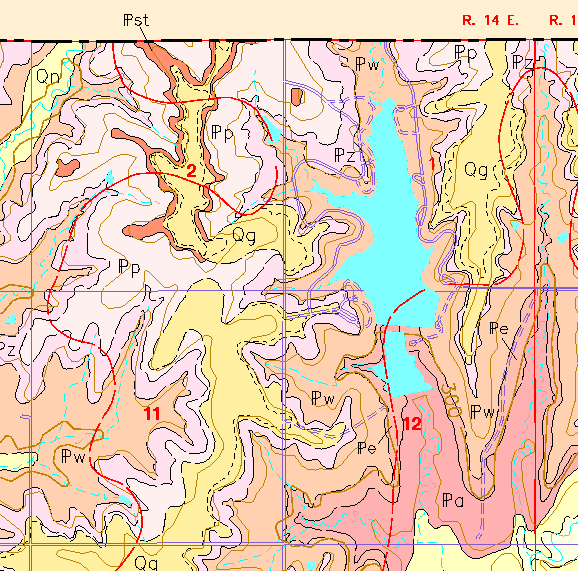 small geologic map