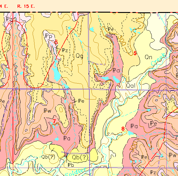 small geologic map