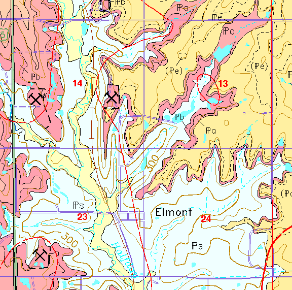 small geologic map