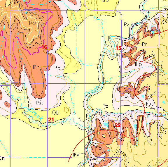 small geologic map