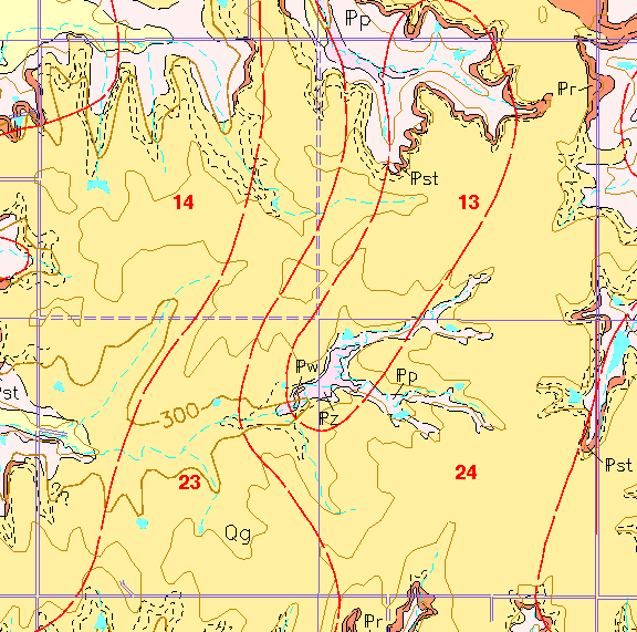 small geologic map