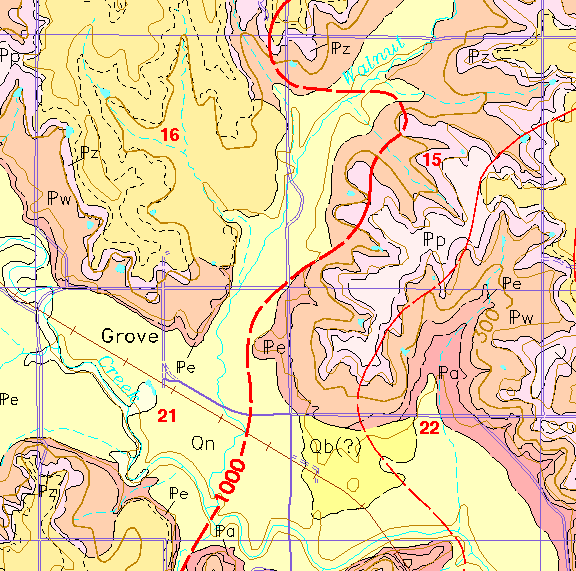 small geologic map