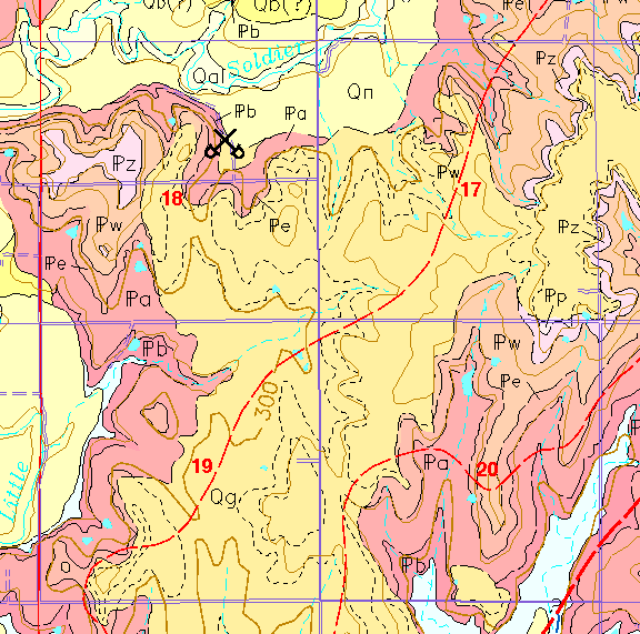 small geologic map