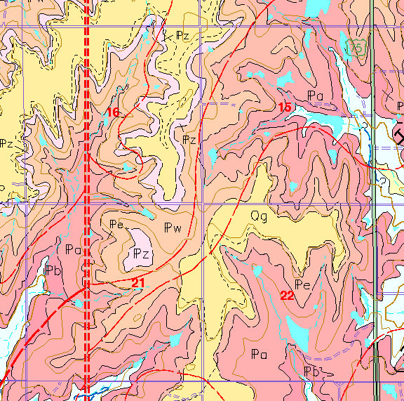 small geologic map