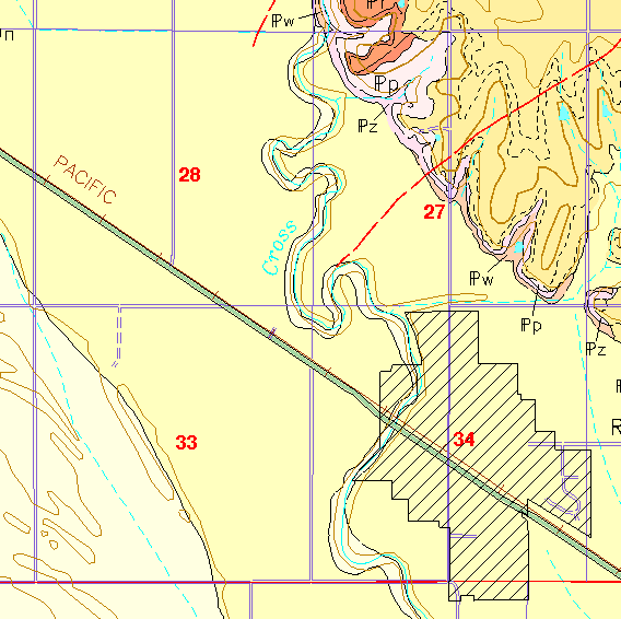 small geologic map