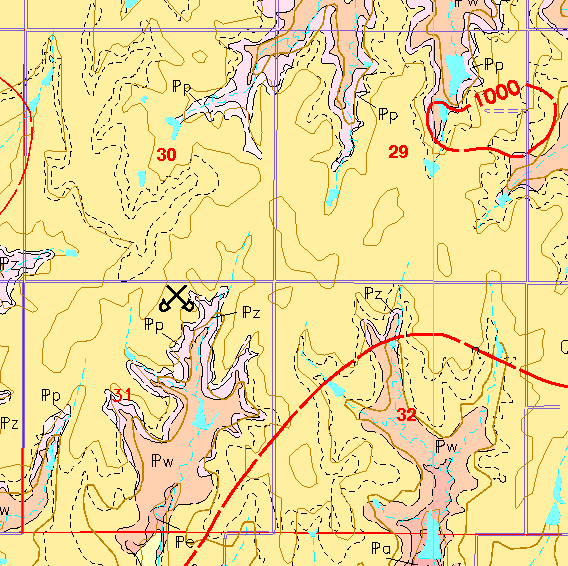 small geologic map