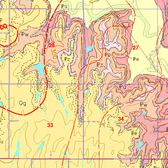 small geologic map