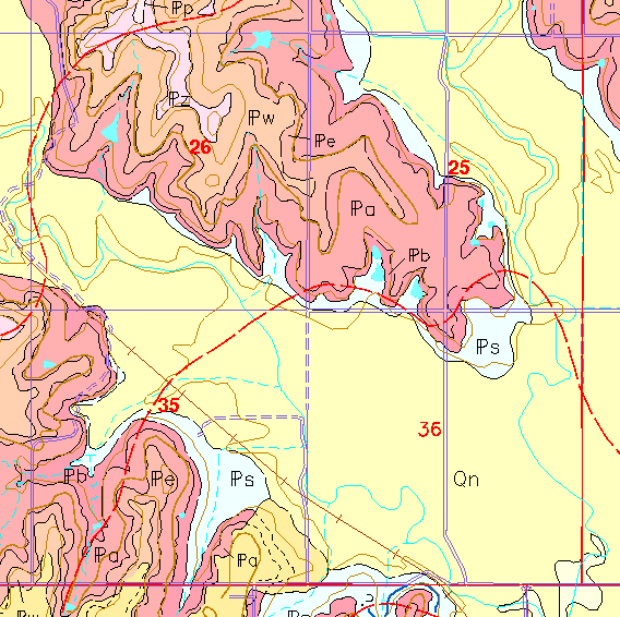 small geologic map