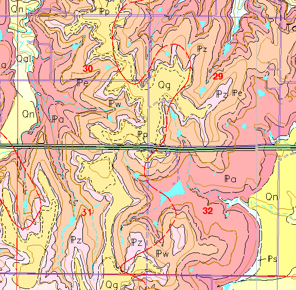 small geologic map