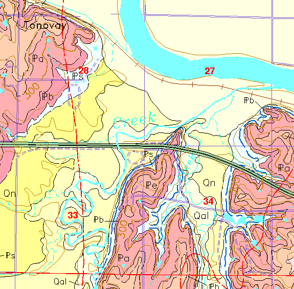 small geologic map