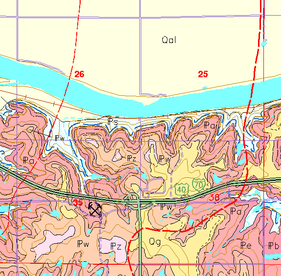 small geologic map