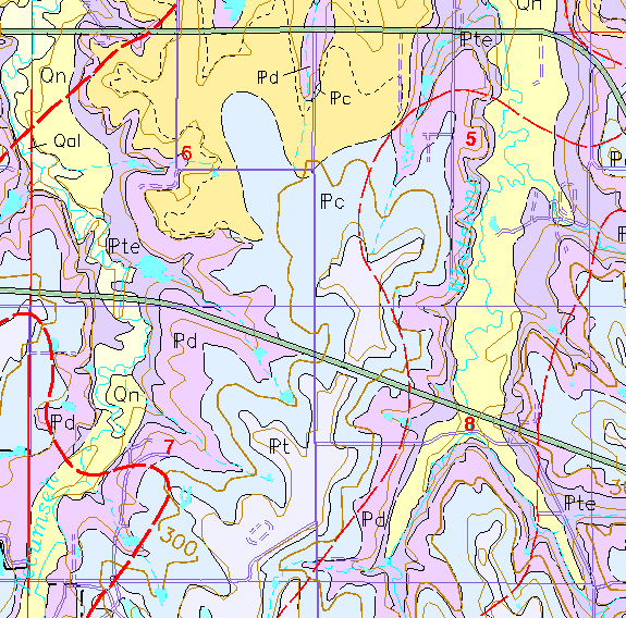 small geologic map