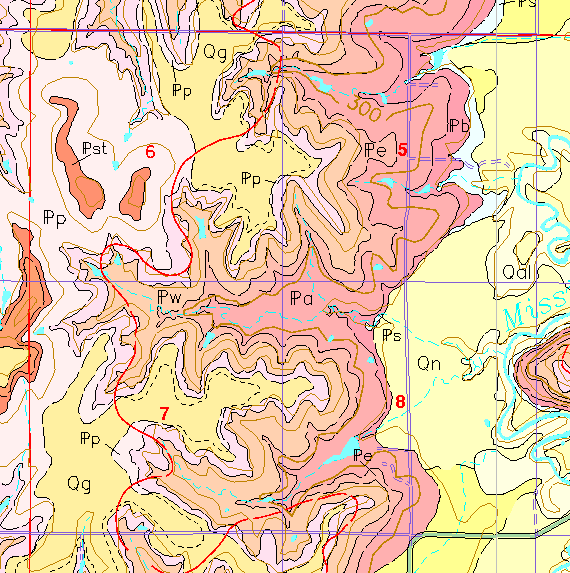 small geologic map