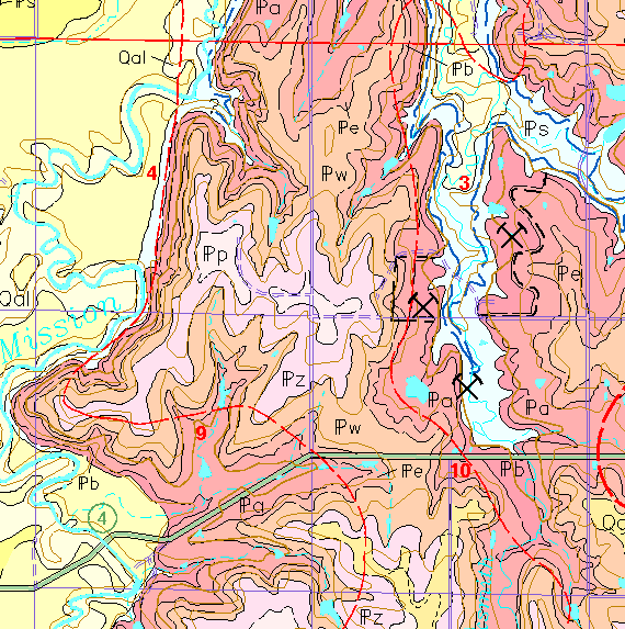 small geologic map