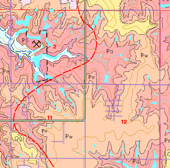 small geologic map