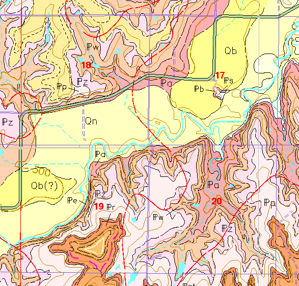 small geologic map