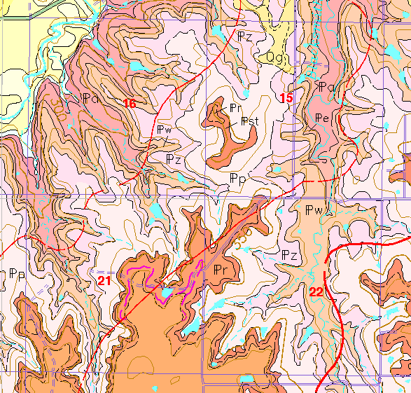 small geologic map