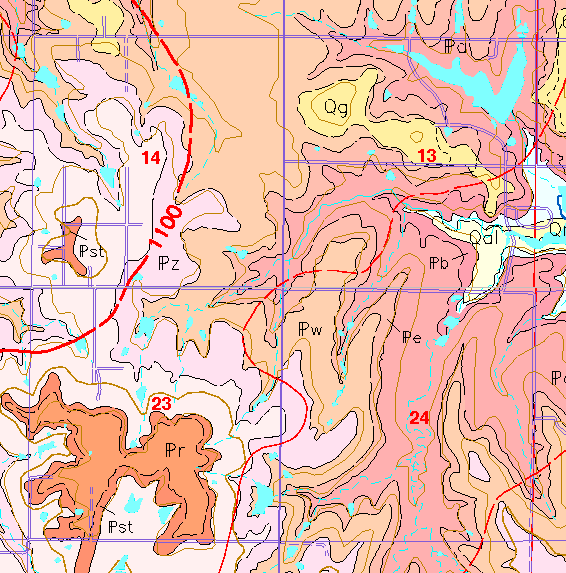 small geologic map