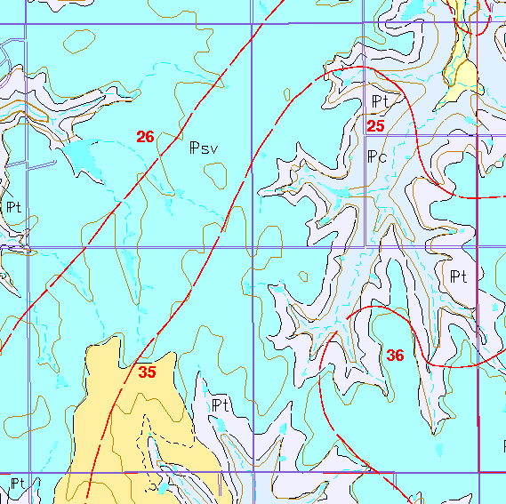 small geologic map