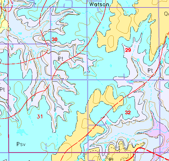 small geologic map