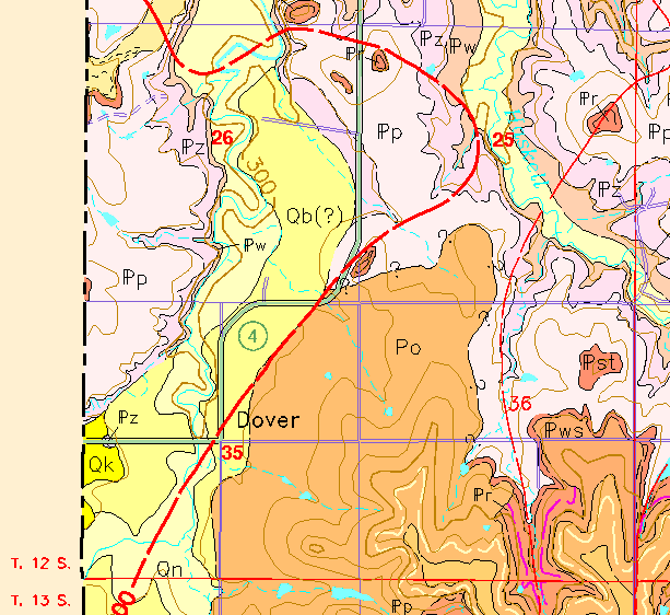 small geologic map