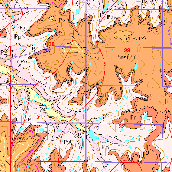 small geologic map