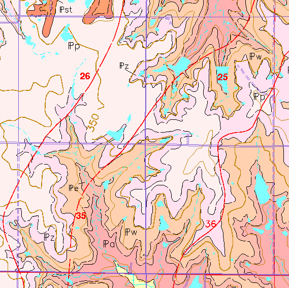 small geologic map