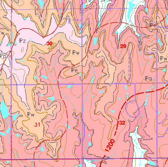 small geologic map