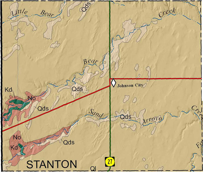 Stanton county geologic map