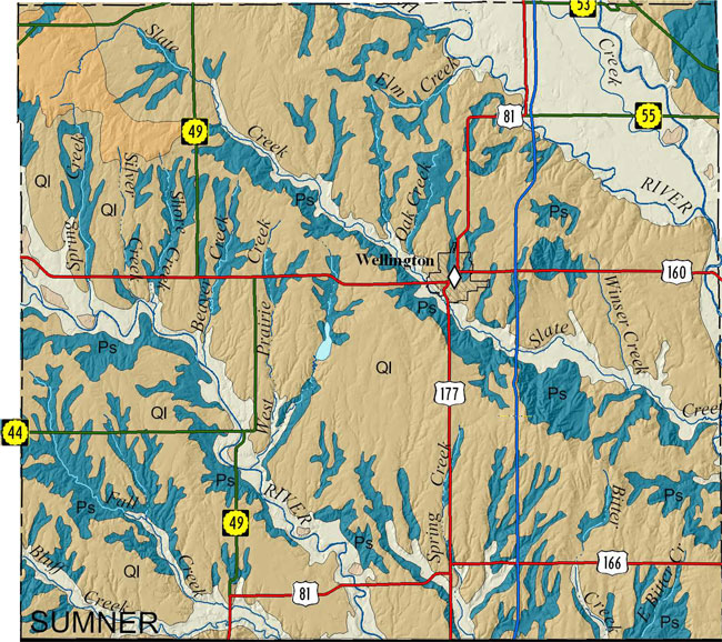 Sumner county geologic map