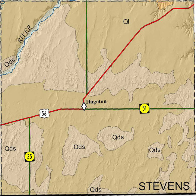 Stevens county geologic map