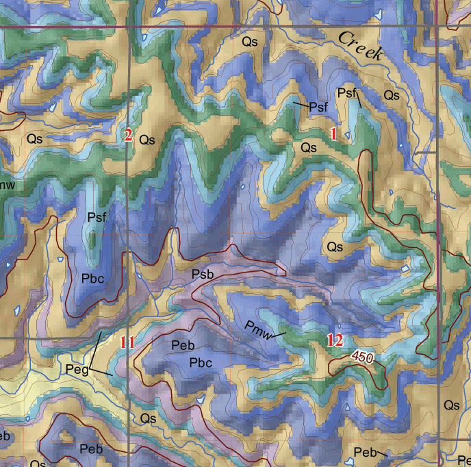 small geologic map