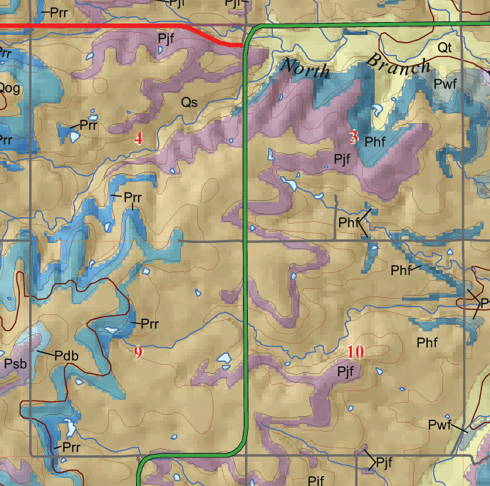 small geologic map