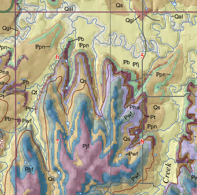 small geologic map