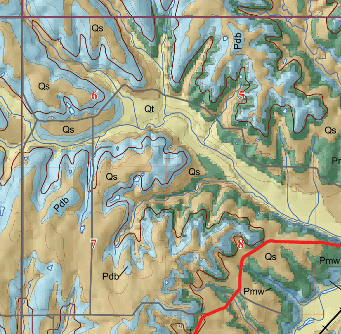 small geologic map