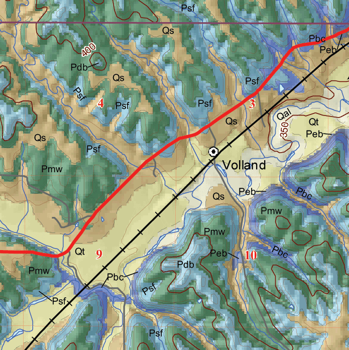 small geologic map