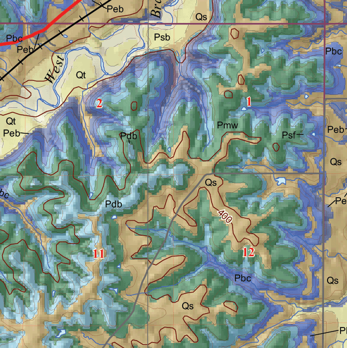 small geologic map