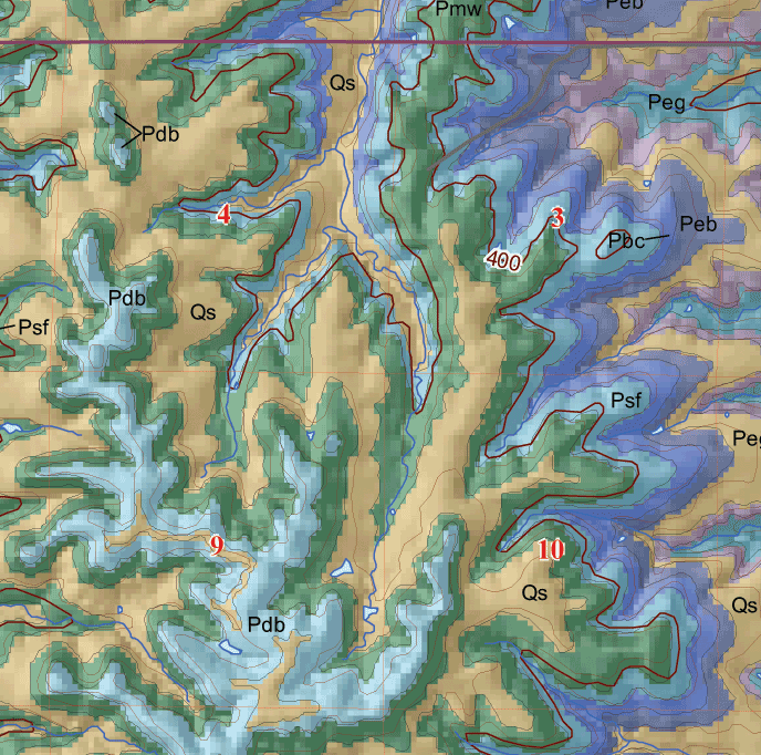 small geologic map