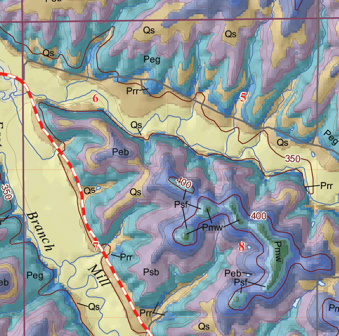 small geologic map