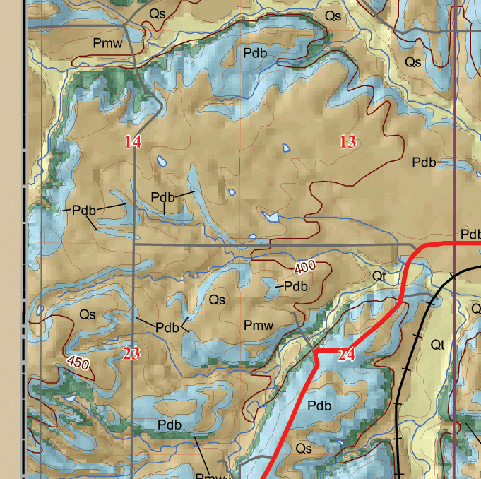 small geologic map