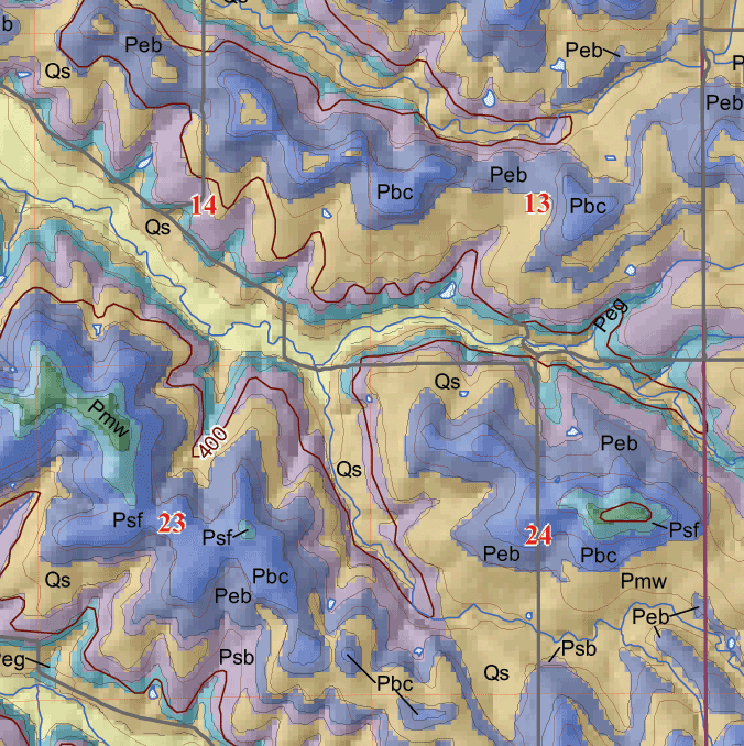 small geologic map