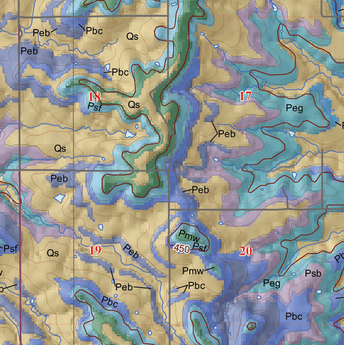 small geologic map