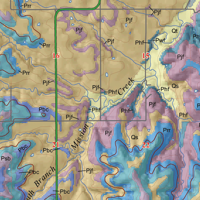 small geologic map