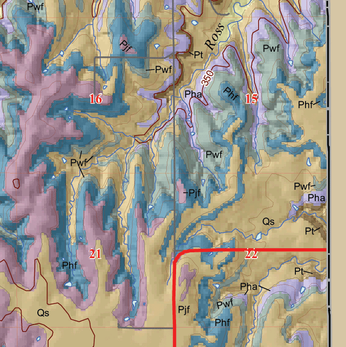 small geologic map