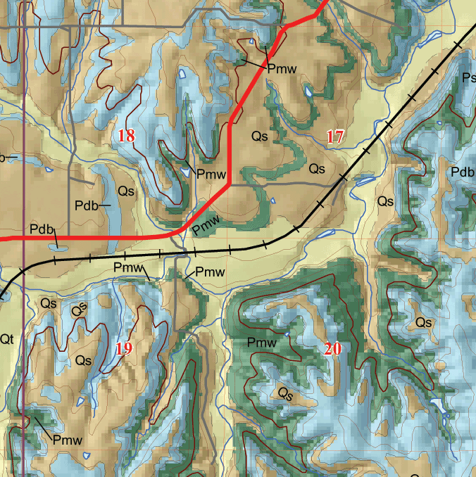 small geologic map