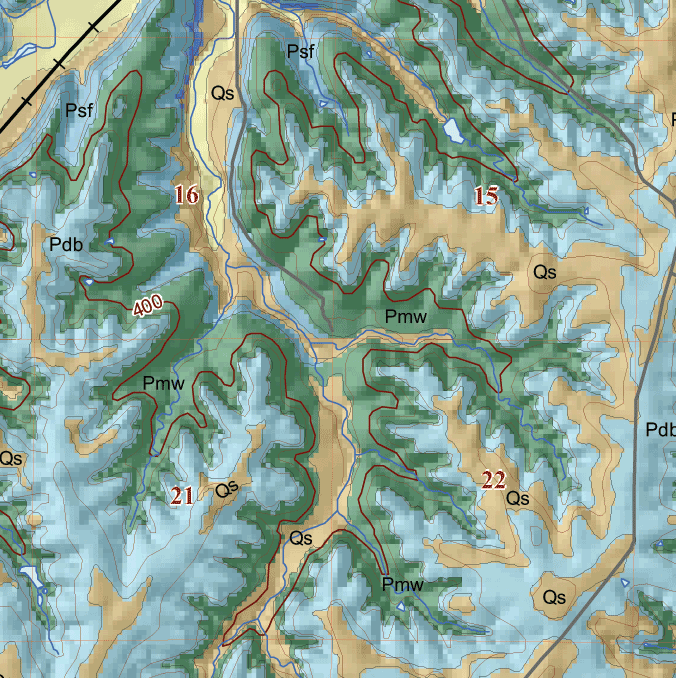 small geologic map