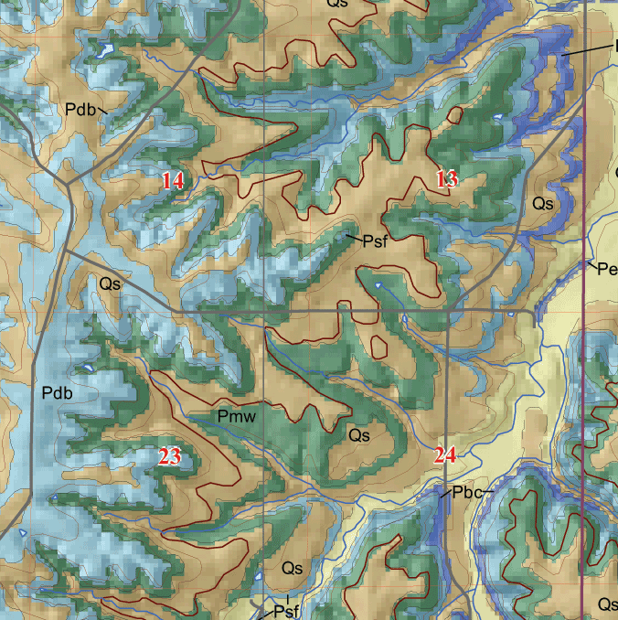 small geologic map