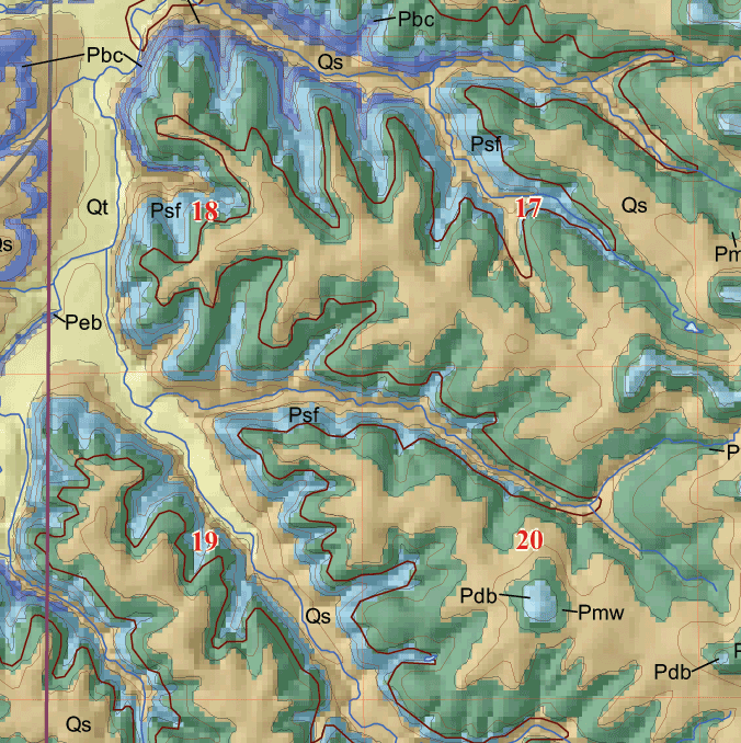 small geologic map