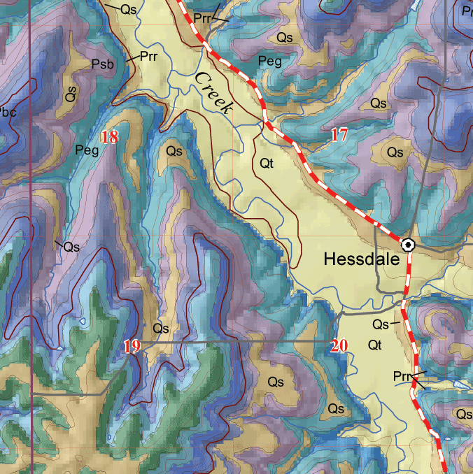 small geologic map