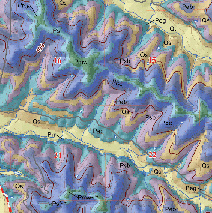 small geologic map